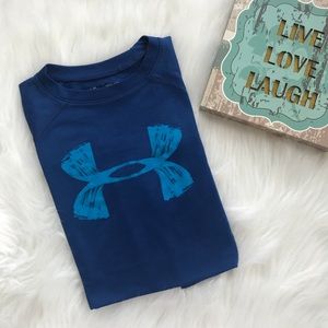 Under Armour boys Blue Loose Fit T Shirt Size YS